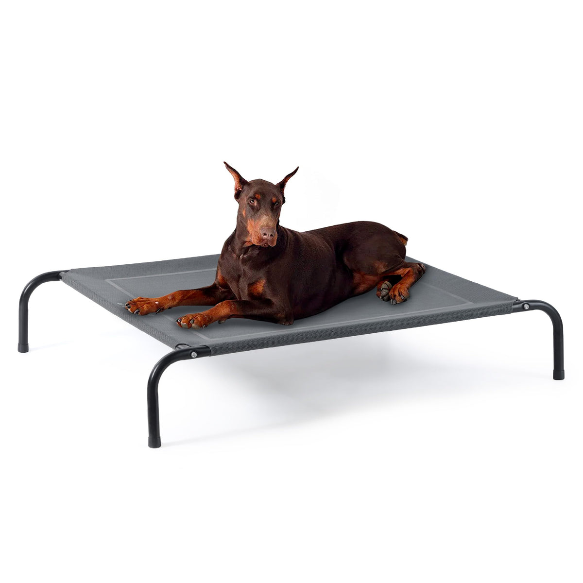 Bedsure Cama para Perro elevada exterior 54 pulgadas, descanso seco y fresco al aire libre