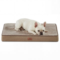 Bedsure cama para perro con espuma de memoria mediana, vista frontal para descanso cómodo