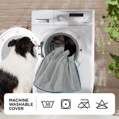 Bedsure cama para perro con fondo antideslizante para seguridad en el suelo.
