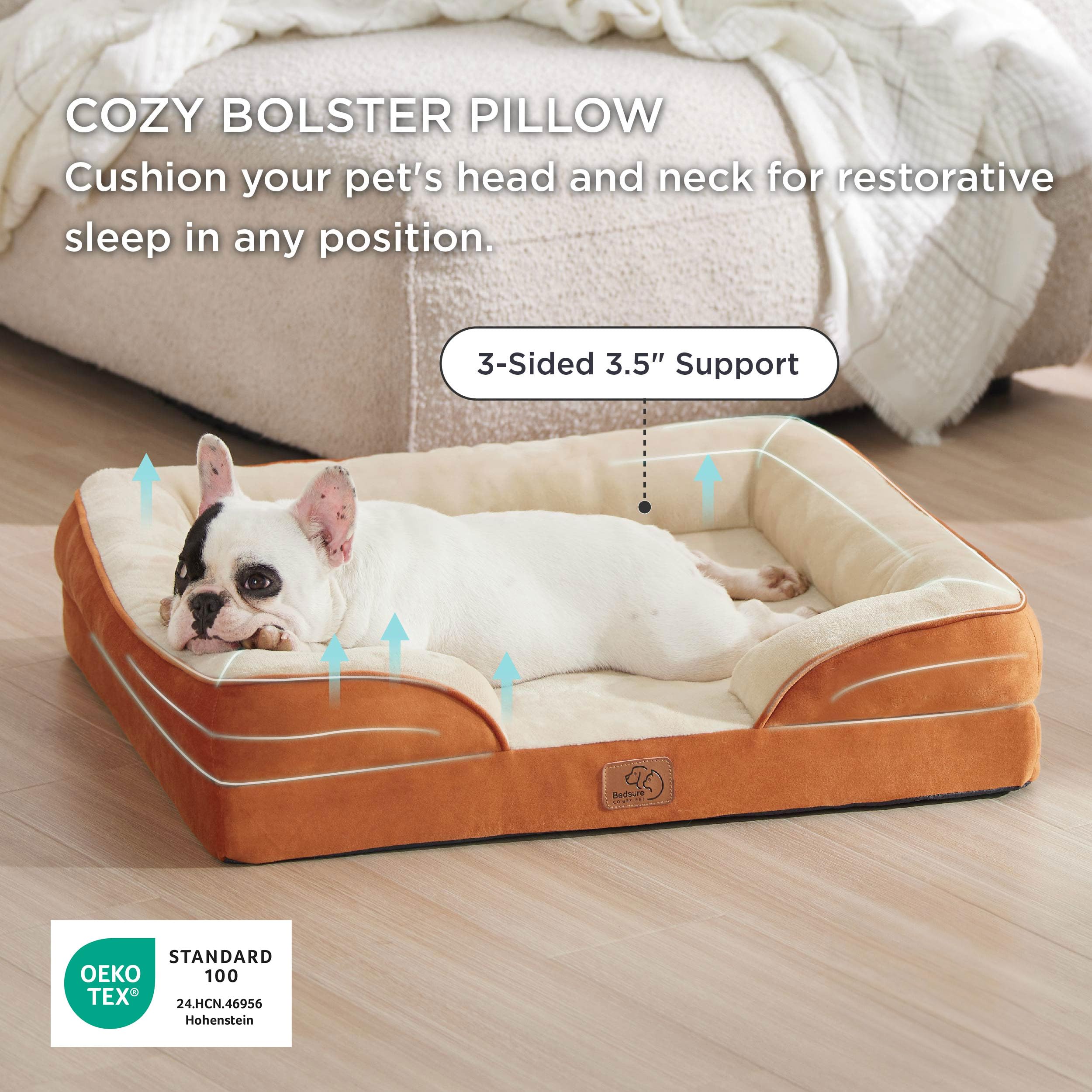 Bedsure cama con funda lavable y removible para fácil limpieza