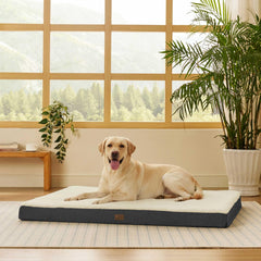 Bedsure cama para perro gigante 53x36, descanso estable y cómodo.