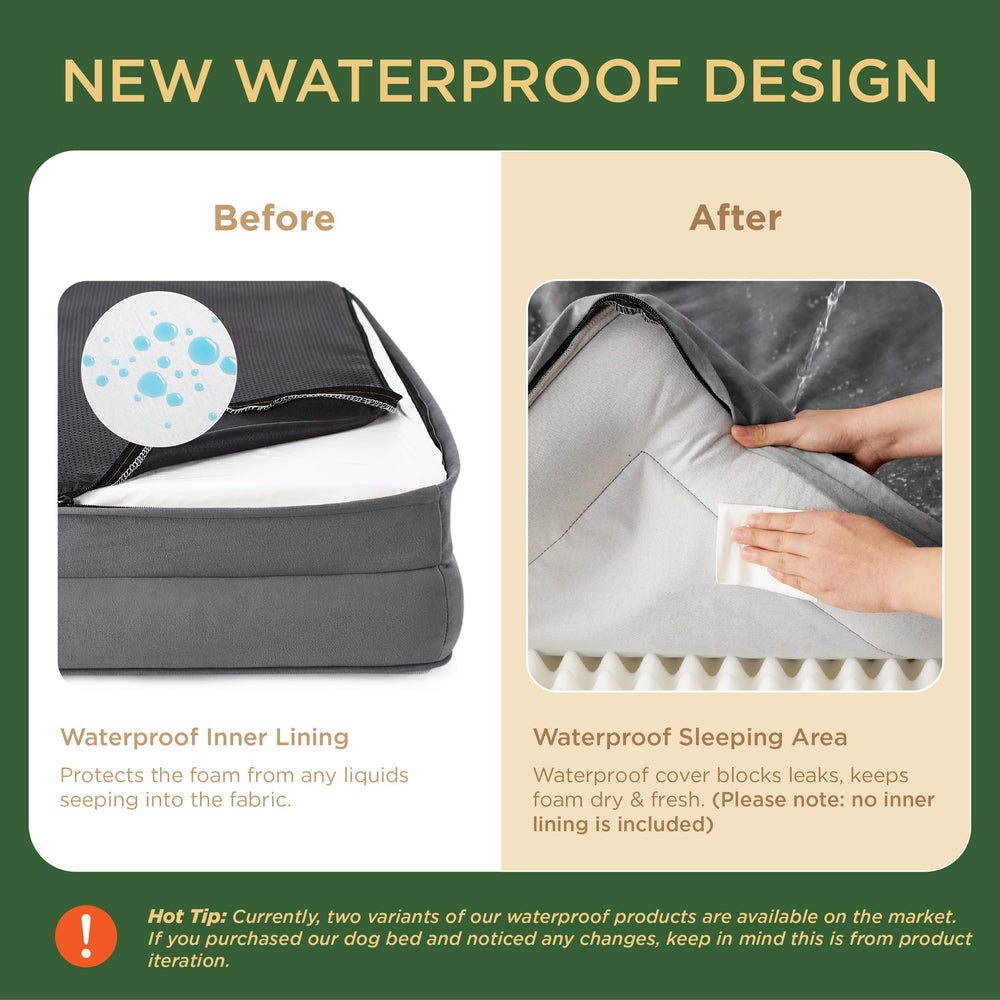 Bedsure borde acolchado de cuatro lados para comodidad y contención.