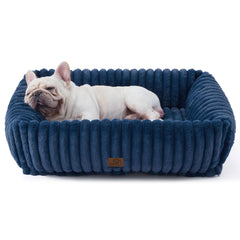 Bedsure cama para perro grande con borde elevado, soporte para cabeza para sueño cómodo