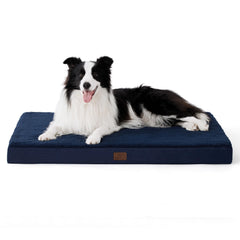 Bedsure cama-perro-grande con funda-lavable para limpieza fácil y confort diario.