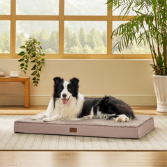 Bedsure cama para perro grande, vista general para dormir cómodo y estirarse.