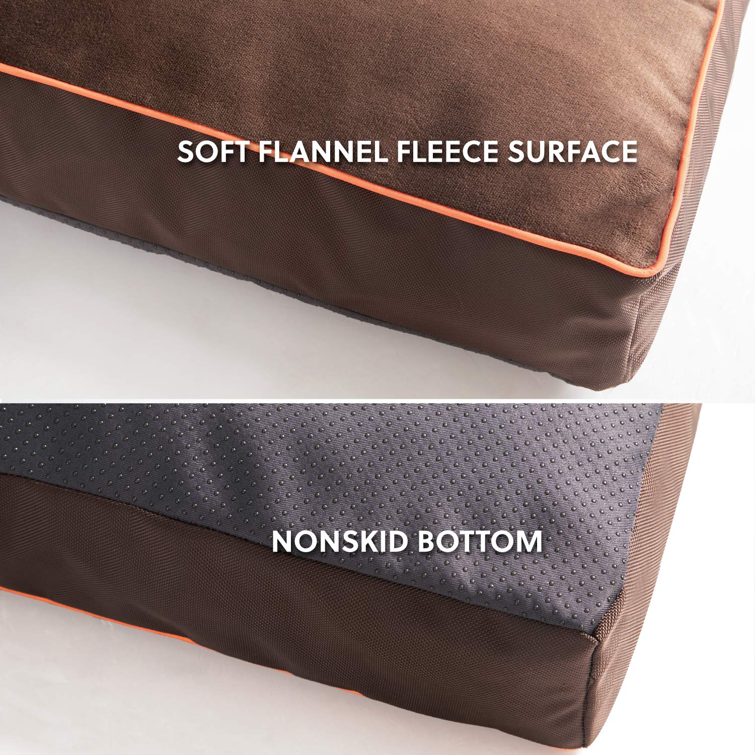 Bedsure cama para perro grande lavable a máquina para limpieza rápida.