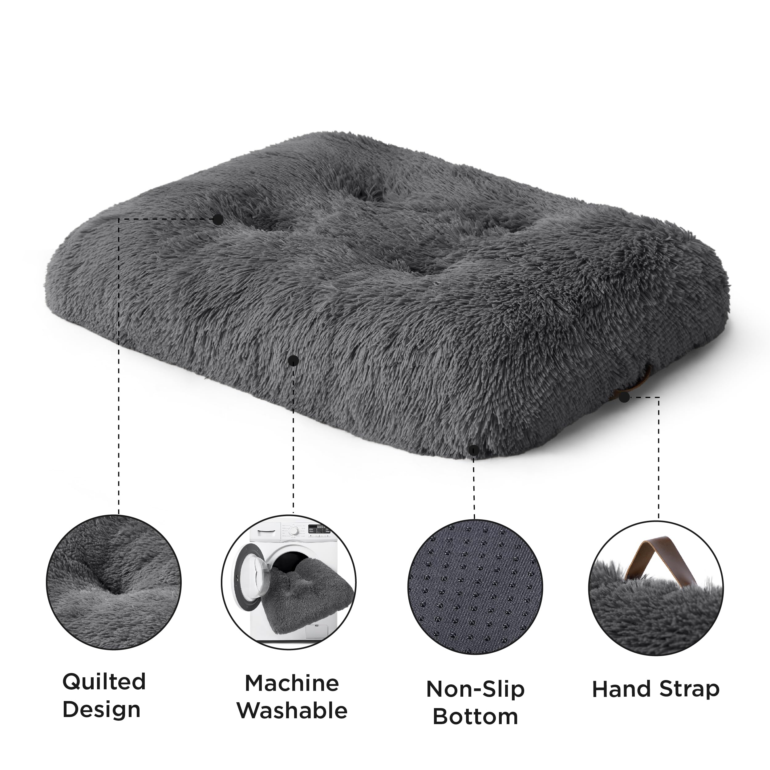 Bedsure cama lavable a máquina para perro grande, vida diaria más limpia