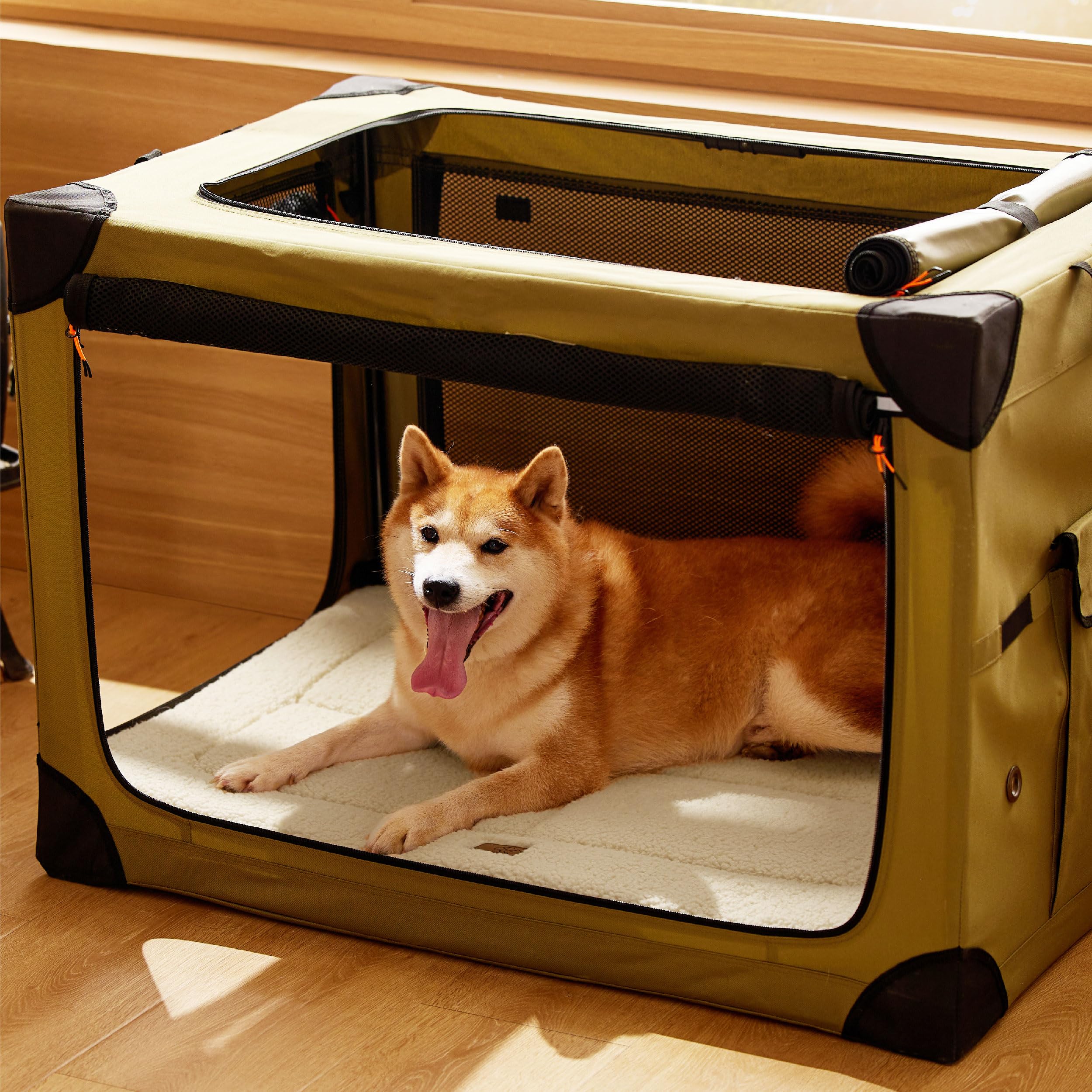 Bedsure cama para perro grande, perfecta para coche o jaula estable