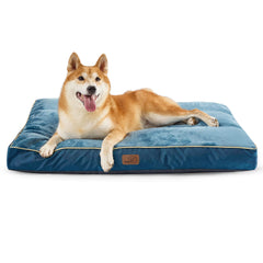 Cama Bedsure para perros grande y azul, ideal para descanso cómodo