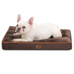 Bedsure cama perro lavable, vista de la funda 3 pulgadas, ideal para limpieza rápida.