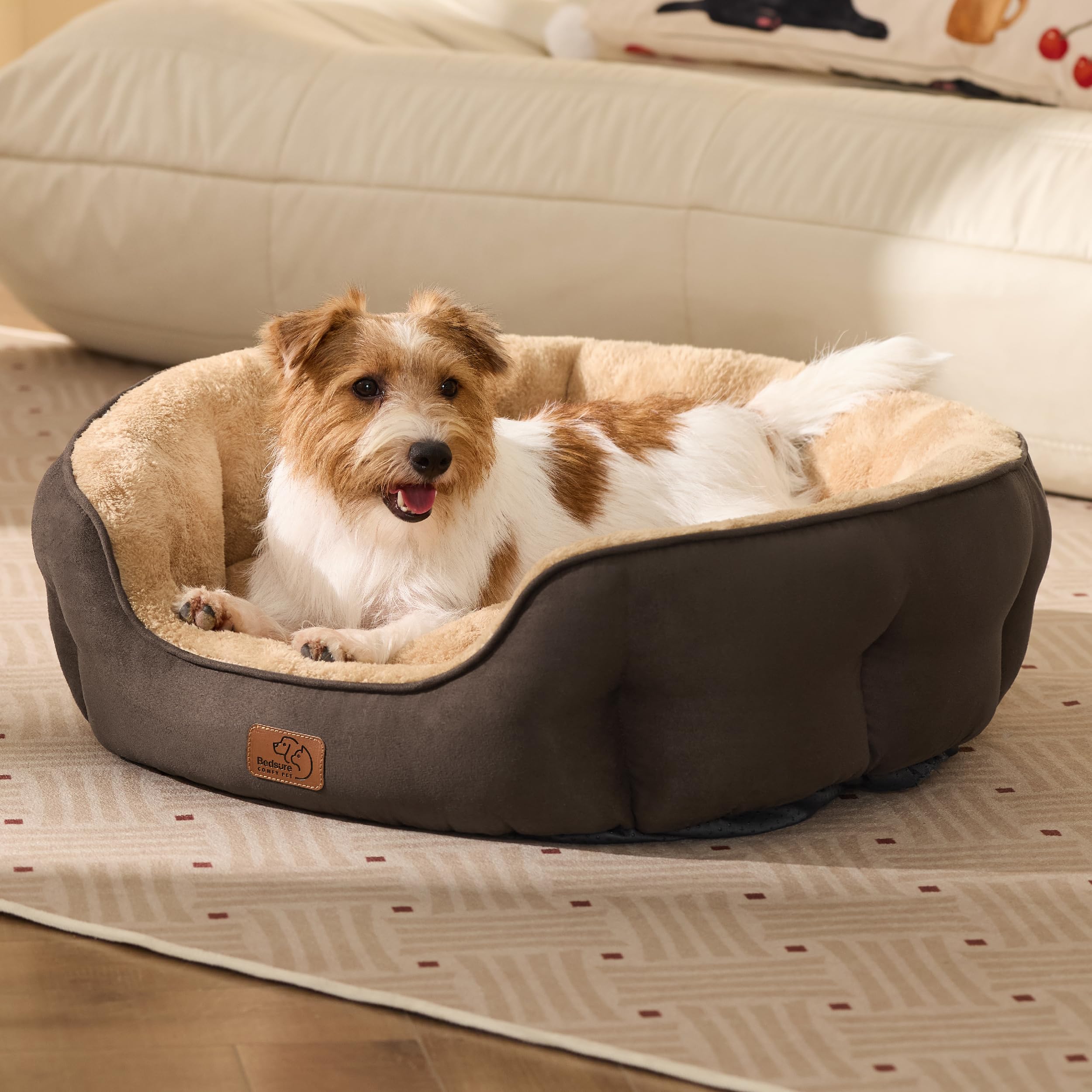 Bedsure cama para perro mediano lavable a máquina facilita la limpieza