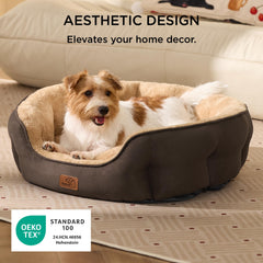 Bedsure cama para perro mediano con relleno de poliéster suave mantiene su forma