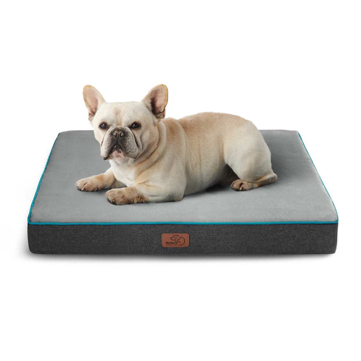 Bedsure cama ortopédica de memoria para perros, apoyo estable en el crate.