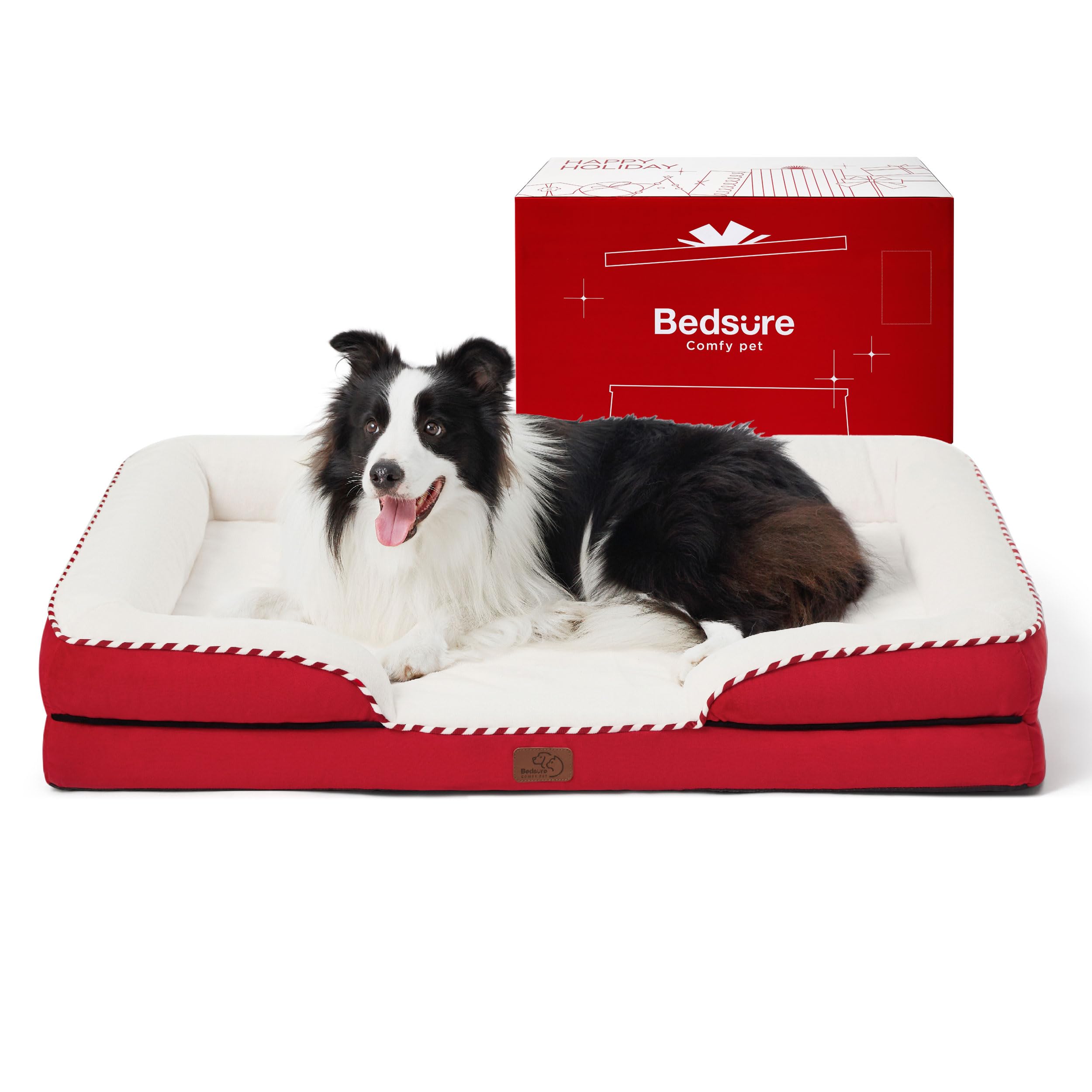Bedsure cama para perro ortopédica con espuma tipo huevo, gran soporte