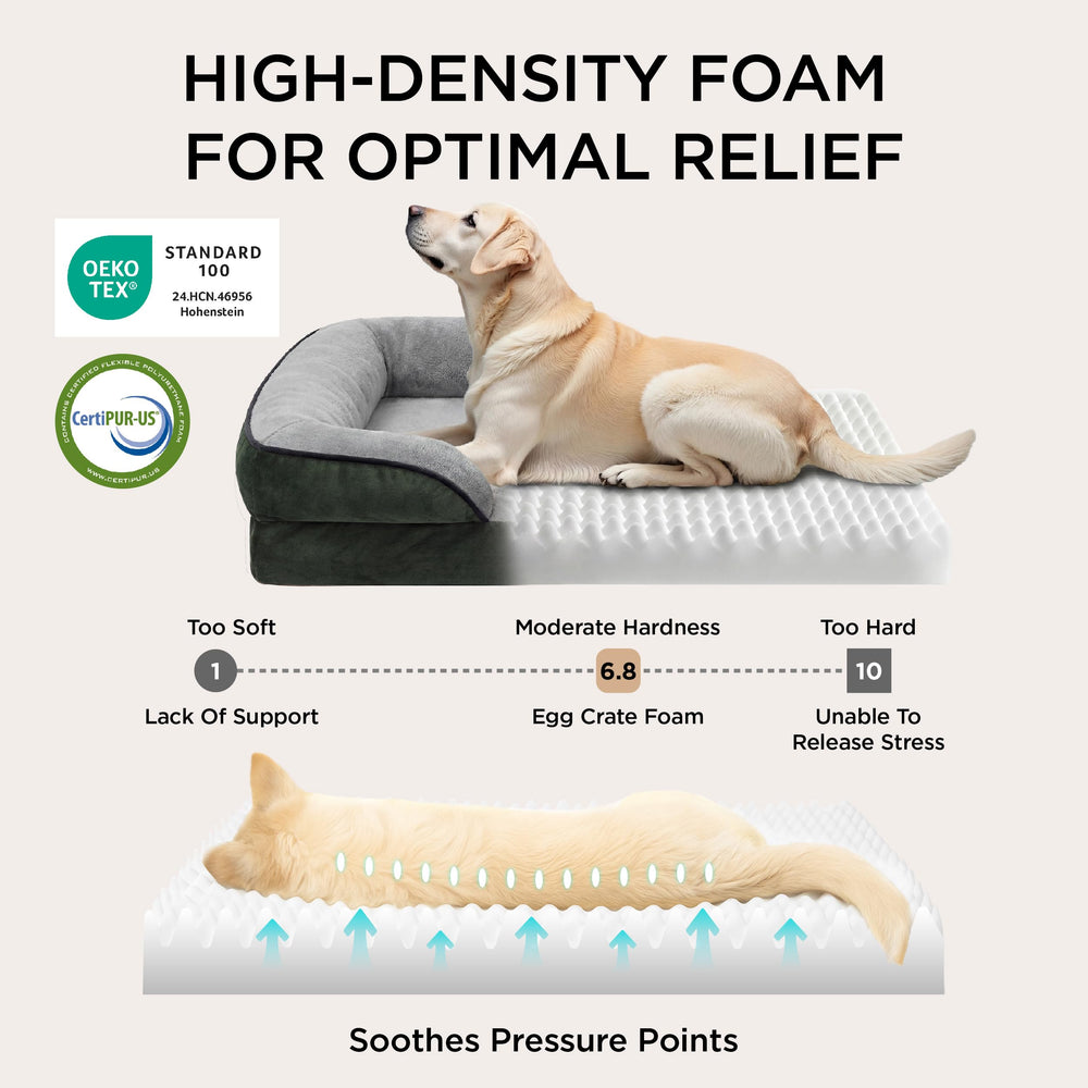 Bedsure cama ortopédica para perros con base antideslizante para mayor estabilidad