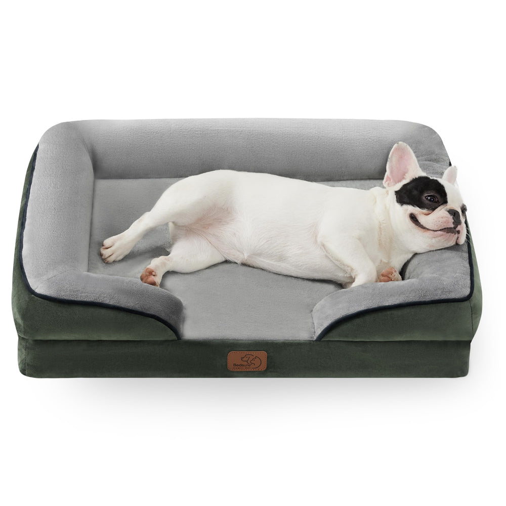 Bedsure cama ortopédica para perros medianos con funda lavable para limpieza fácil