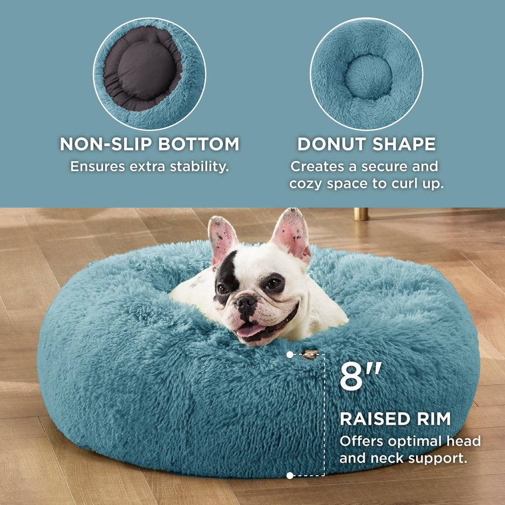Bedsure cama-perro-pelo-sintetico-suave: felpa agradable para abrazos.