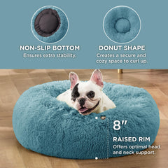 Bedsure cama-perro-pelo-sintetico-suave: felpa agradable para abrazos.