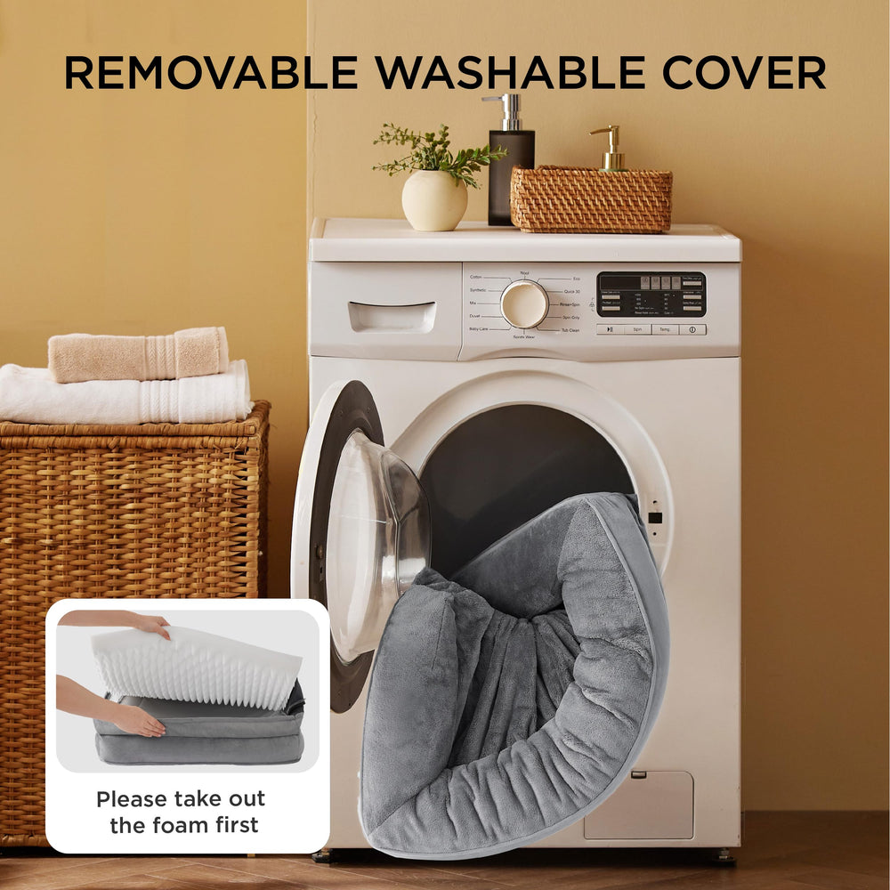 Bedsure cama ortopédica para perros pequeños, forro impermeable mantiene interior seco