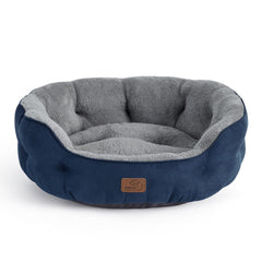 Bedsure cama perro pequeño redonda con sherpa suave para descansar.