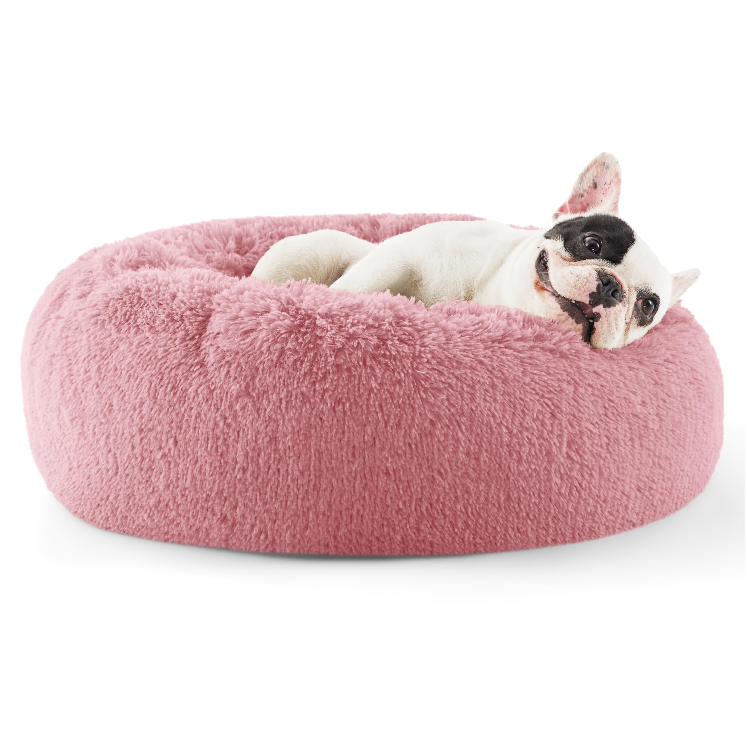Bedsure cama para perro pequeño con diseño de rosquilla de 23 pulgadas para descanso cómodo