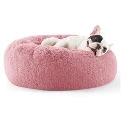 Bedsure cama para perro pequeño con diseño de rosquilla de 23 pulgadas para descanso cómodo