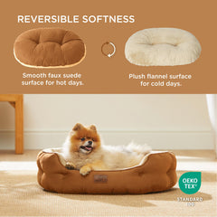 Bedsure cama con sherpa suave para mayor confort durante siestas