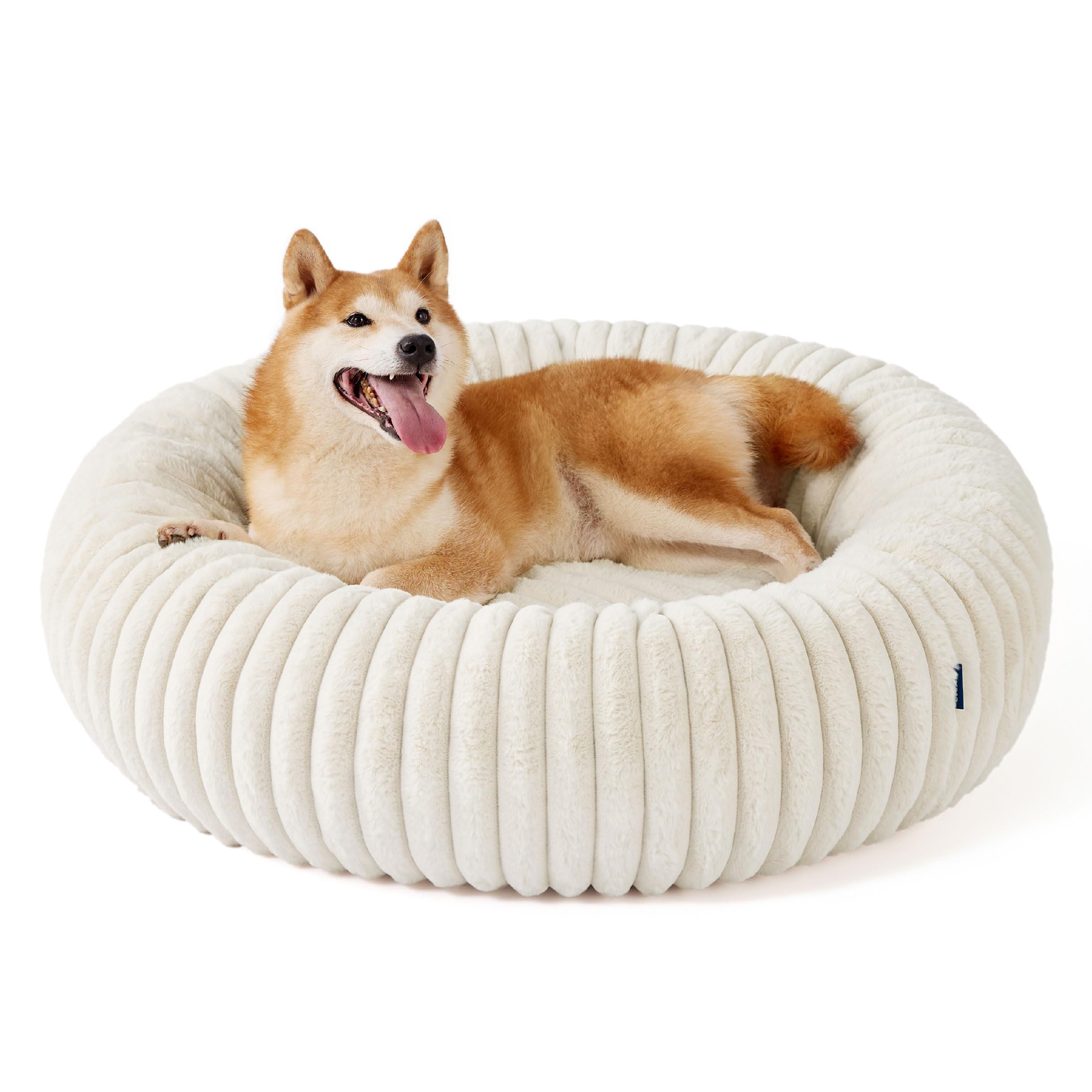 Bedsure cama para perros redonda con funda lavable a máquina para limpieza simple