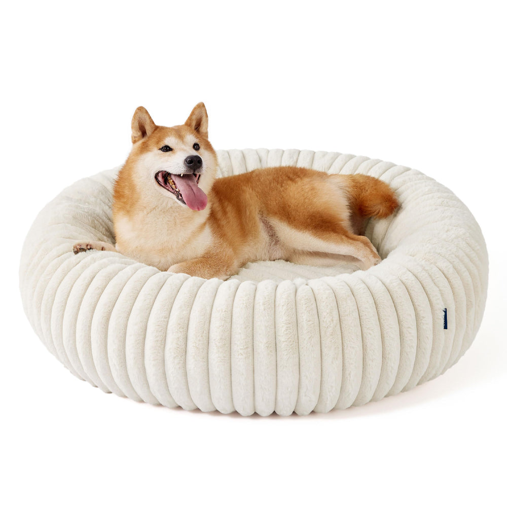 Bedsure cama para perros redonda con funda lavable a máquina para limpieza simple