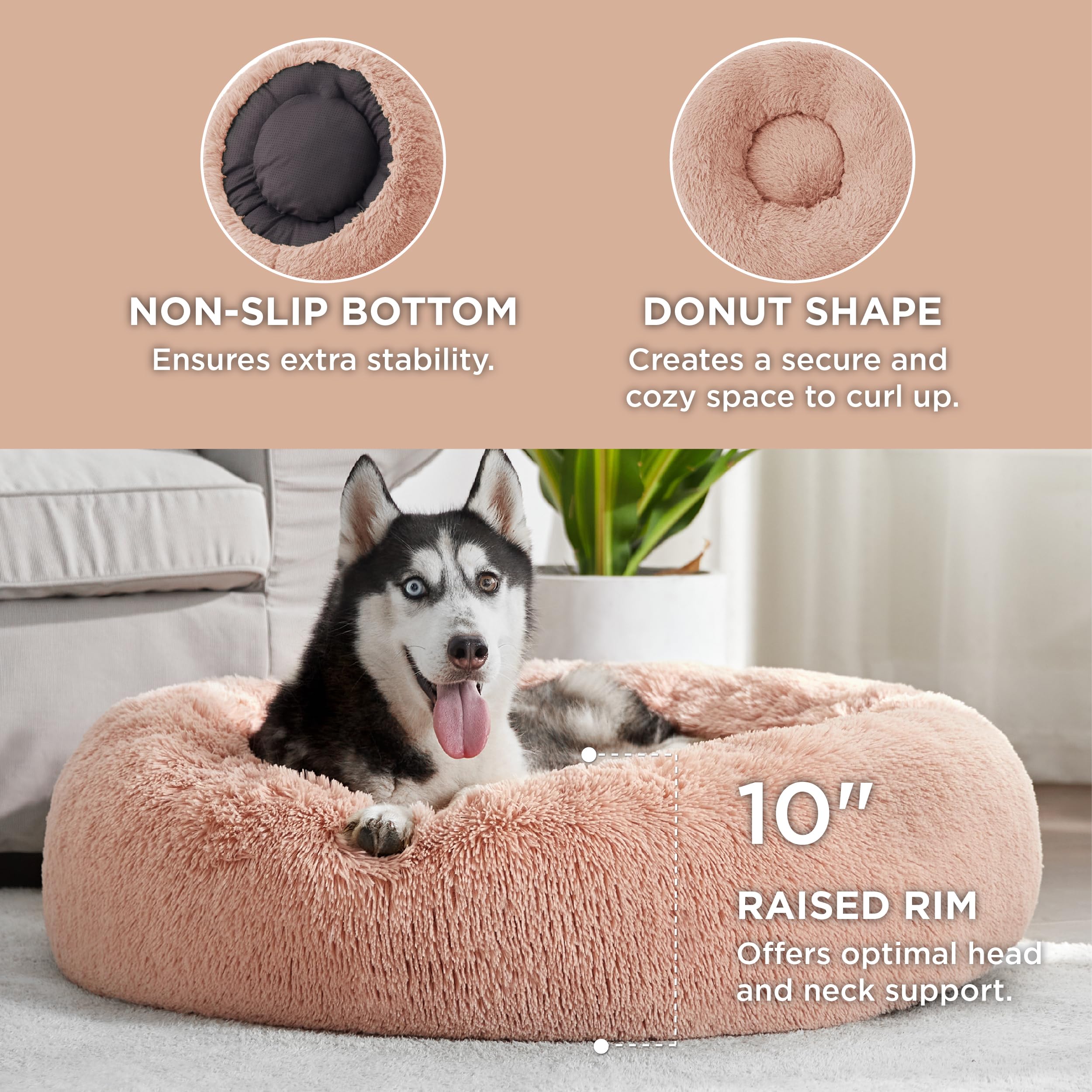 Bedsure relleno esponjoso ofrece apoyo cómodo para largas siestas.