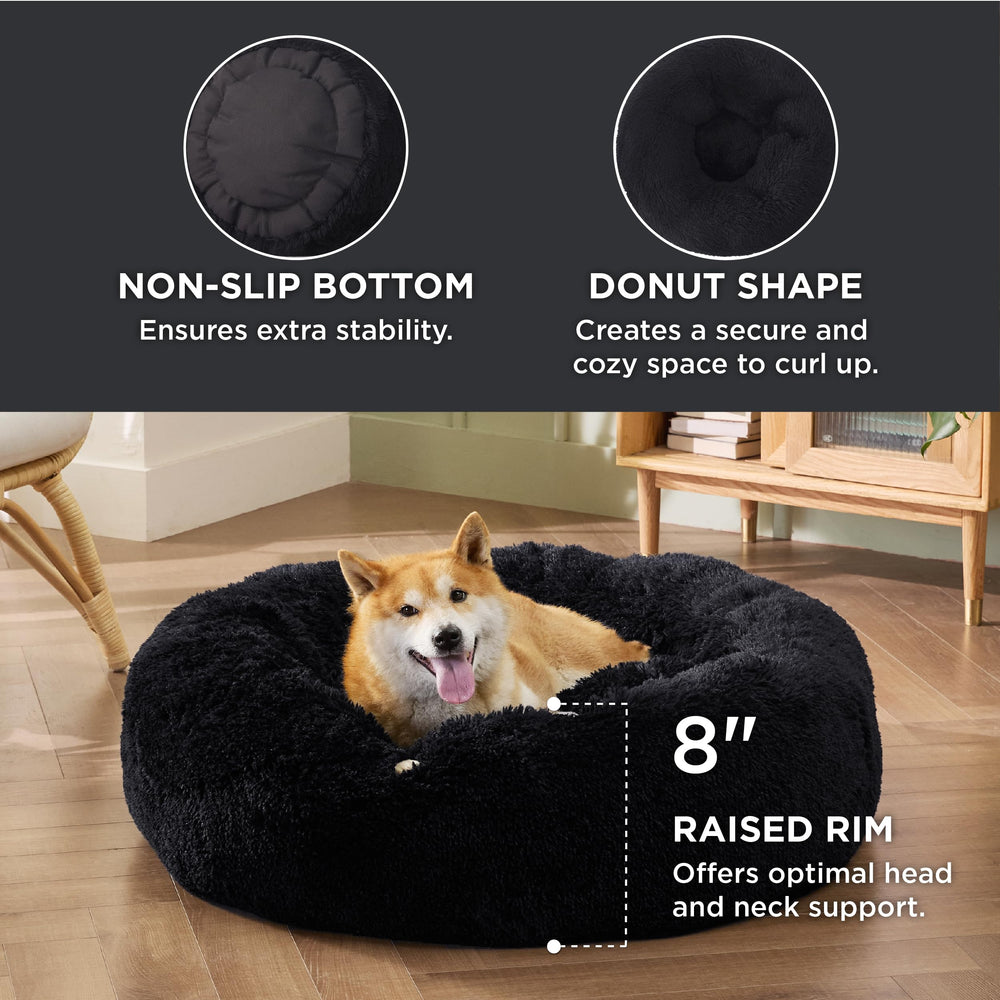 Bedsure cama para perro rosquilla descanso suave: promueve sueño reconfortante.