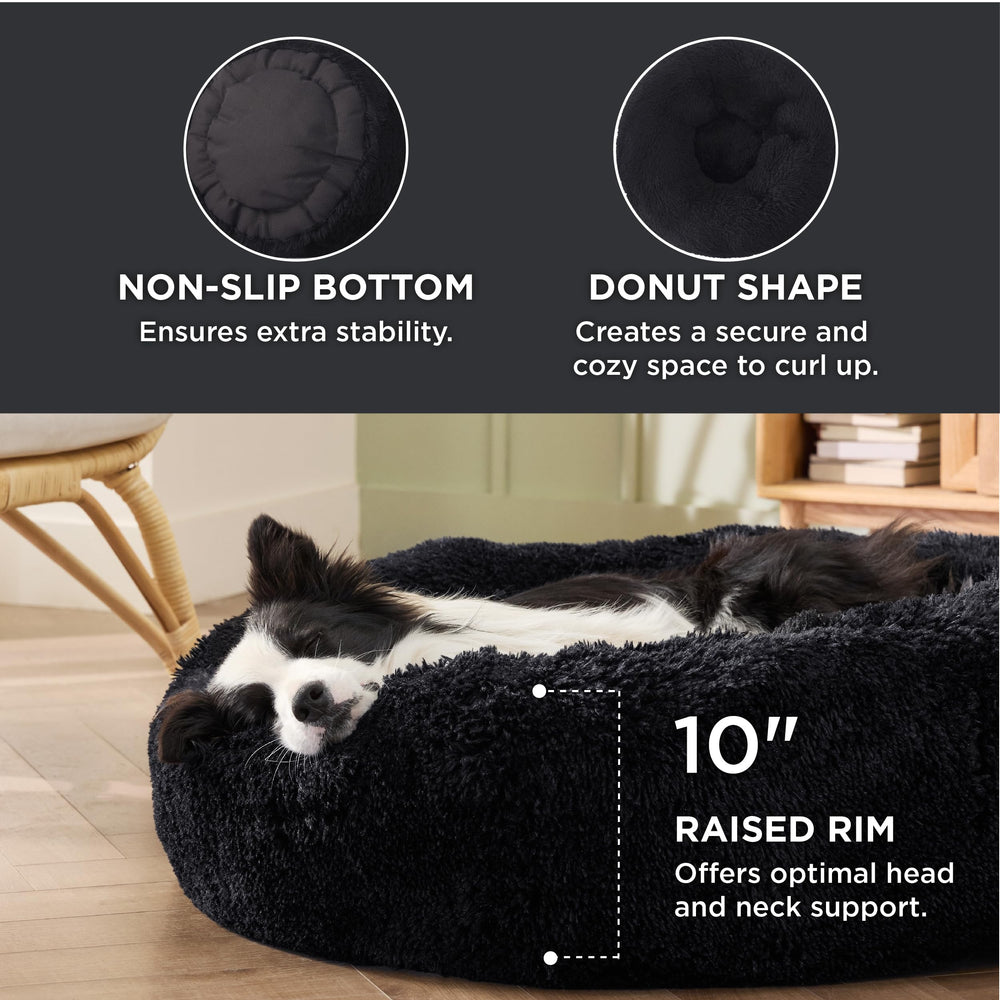 Bedsure cama perro pelo sintético suave, fácil limpieza
