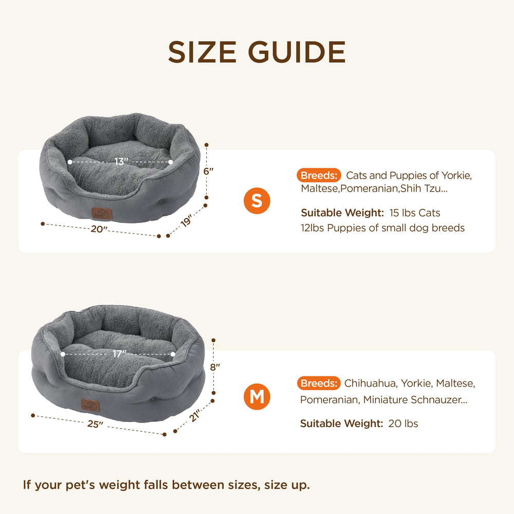 Bedsure cama para interiores gatos, diseño redondo y acogedor.