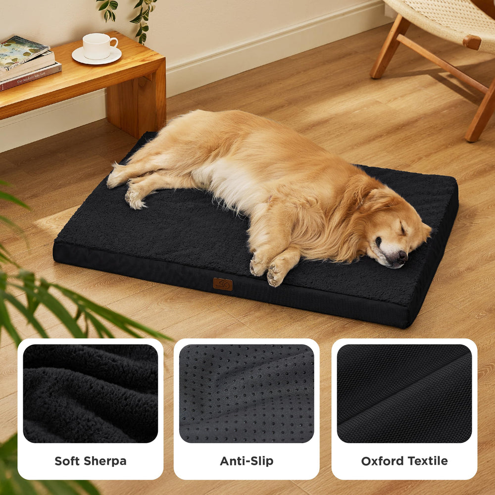 Bedsure cama-perro-xl-antideslizante-fondo: mantiene la cama estable en cualquier piso.