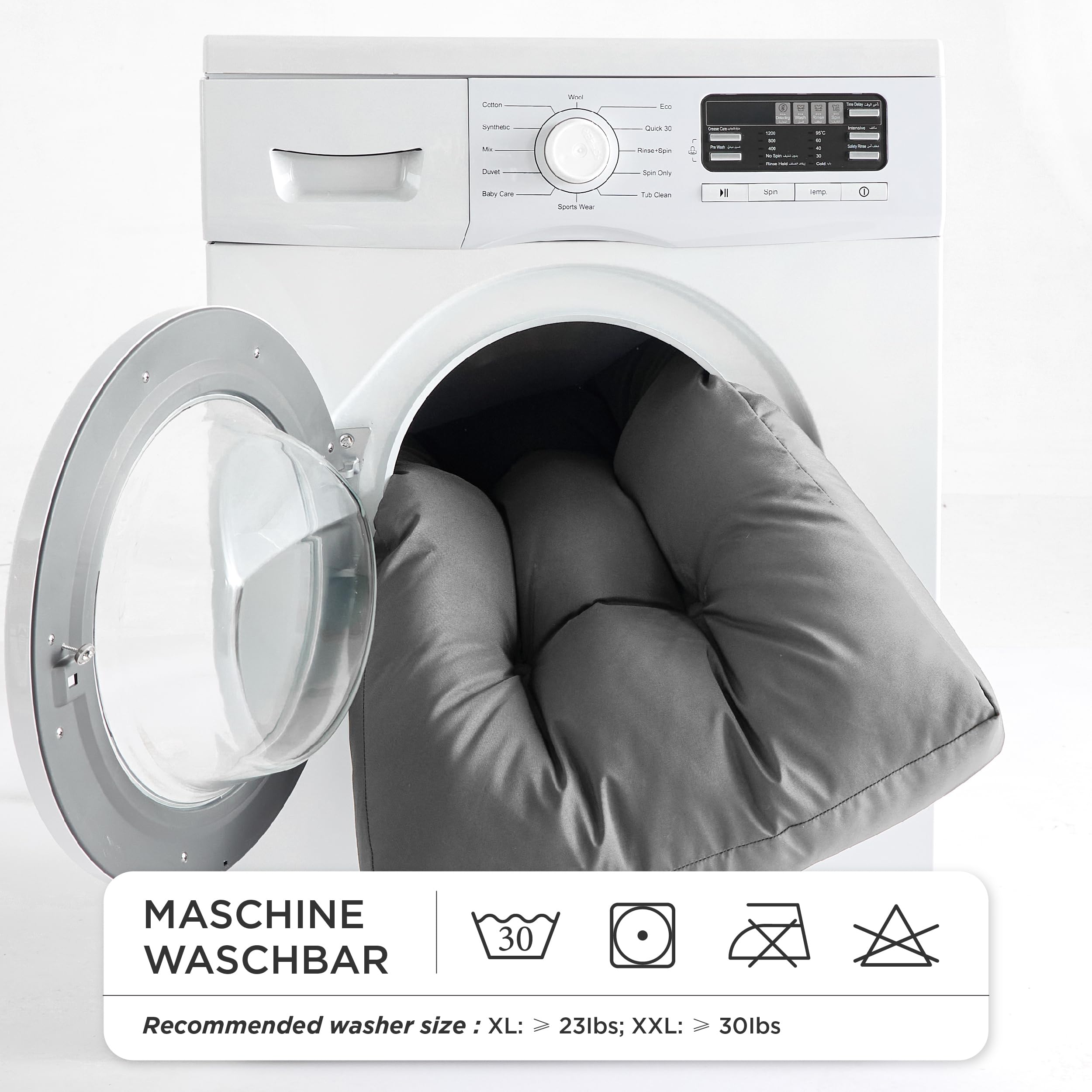 Bedsure cama perro XL, puntos tufting mantienen la forma.