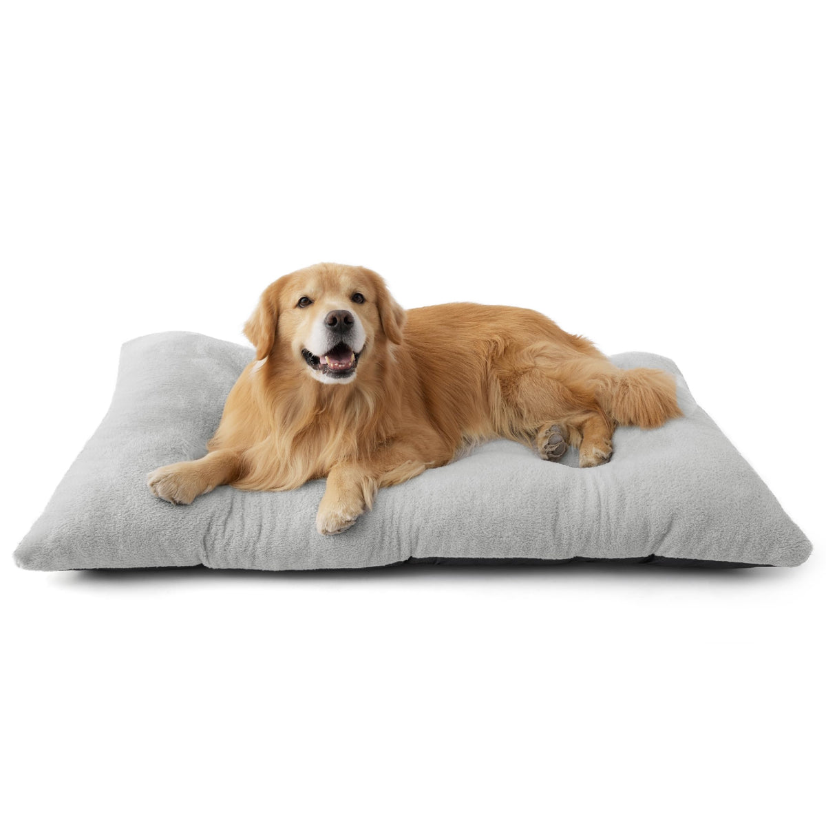 Bedsure cama perro XXL para jaula gris, descanso cómodo para perros grandes.