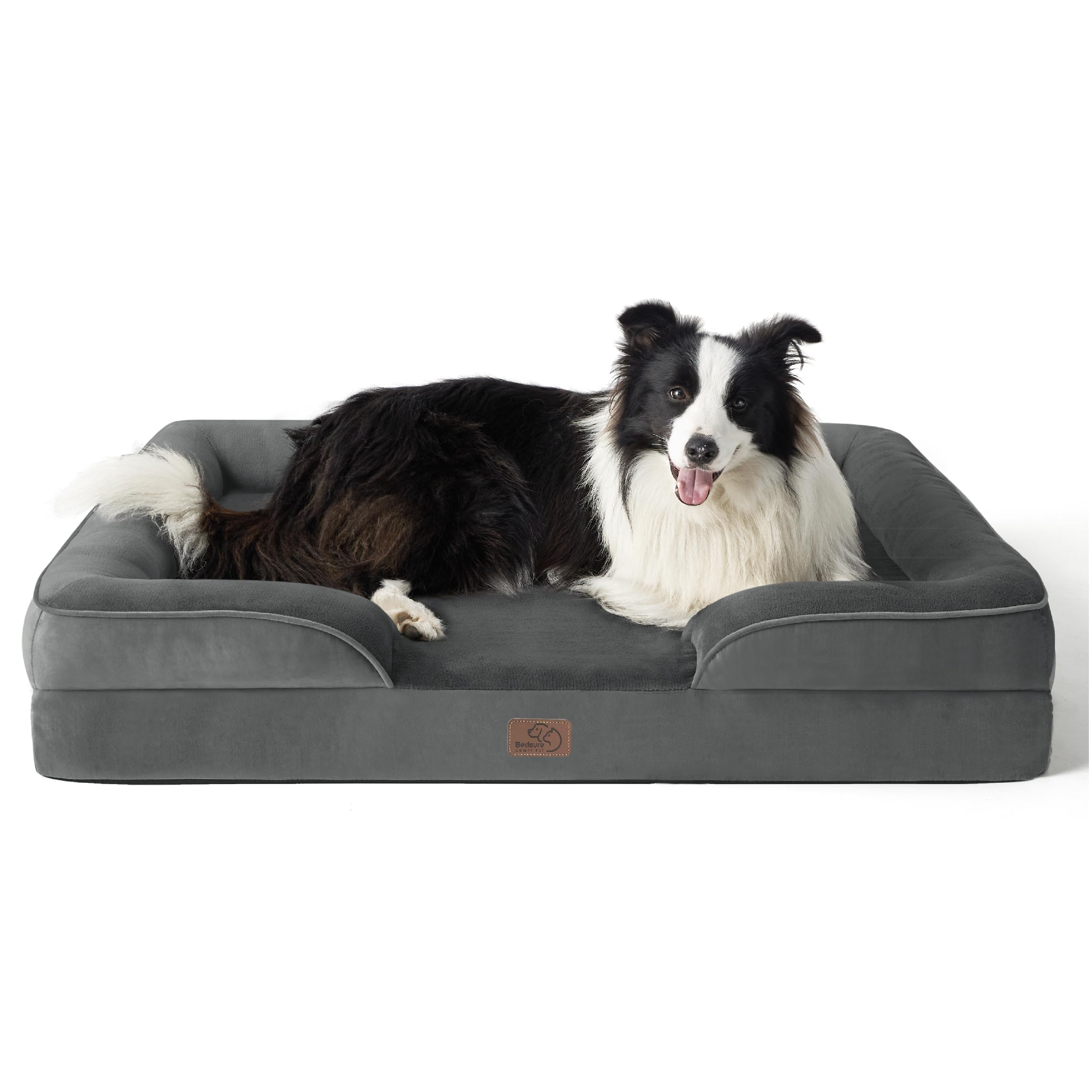Bedsure cama ortopédica para perros grandes con soporte estable para articulaciones.