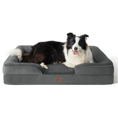 Bedsure cama ortopédica para perros grandes con soporte estable para articulaciones.