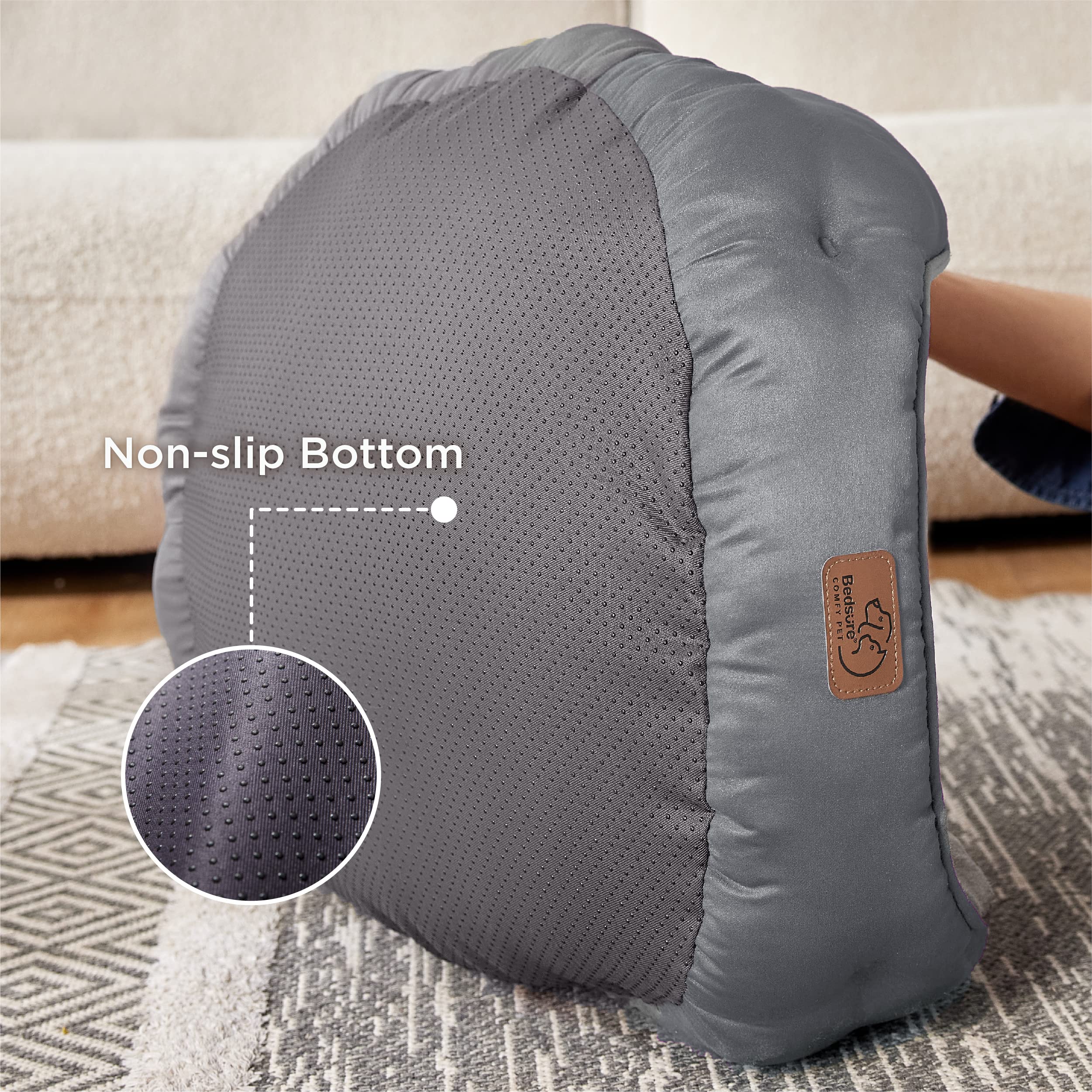 Bedsure cama redonda para gato, base antideslizante para mayor estabilidad