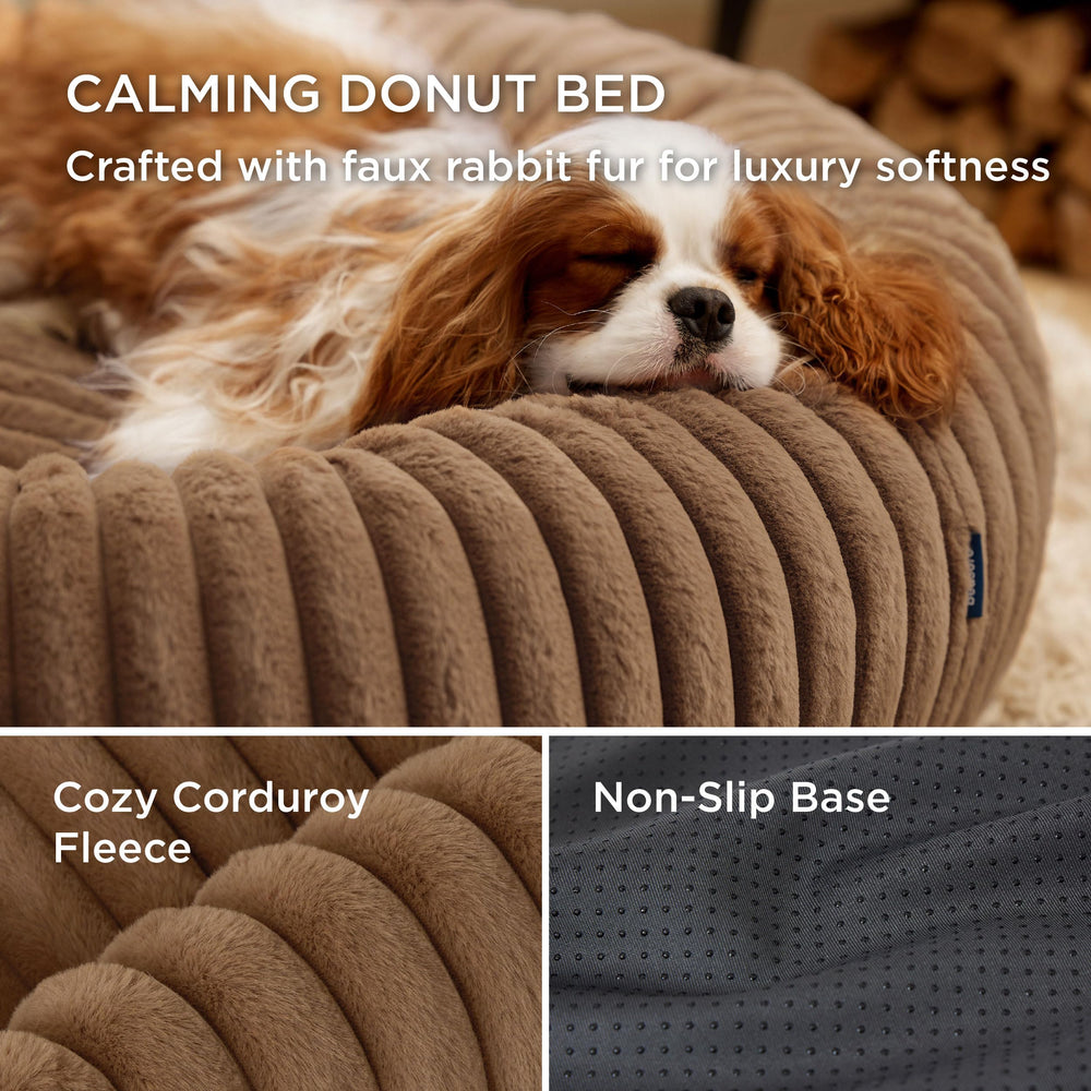 Bedsure cama antideslizante con base de goma para estabilidad al saltar.
