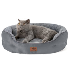Bedsure cama redonda para perro pequeño, suave y cómoda para siestas