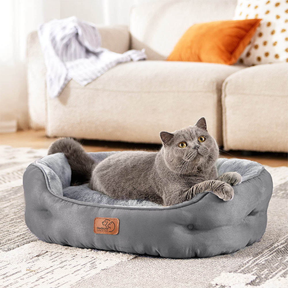 Bedsure tejido sherpa, tono gris elegante en sala