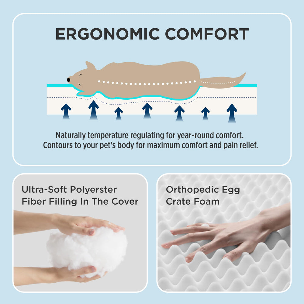 Bedsure funda impermeable protege la espuma interior para mayor durabilidad.