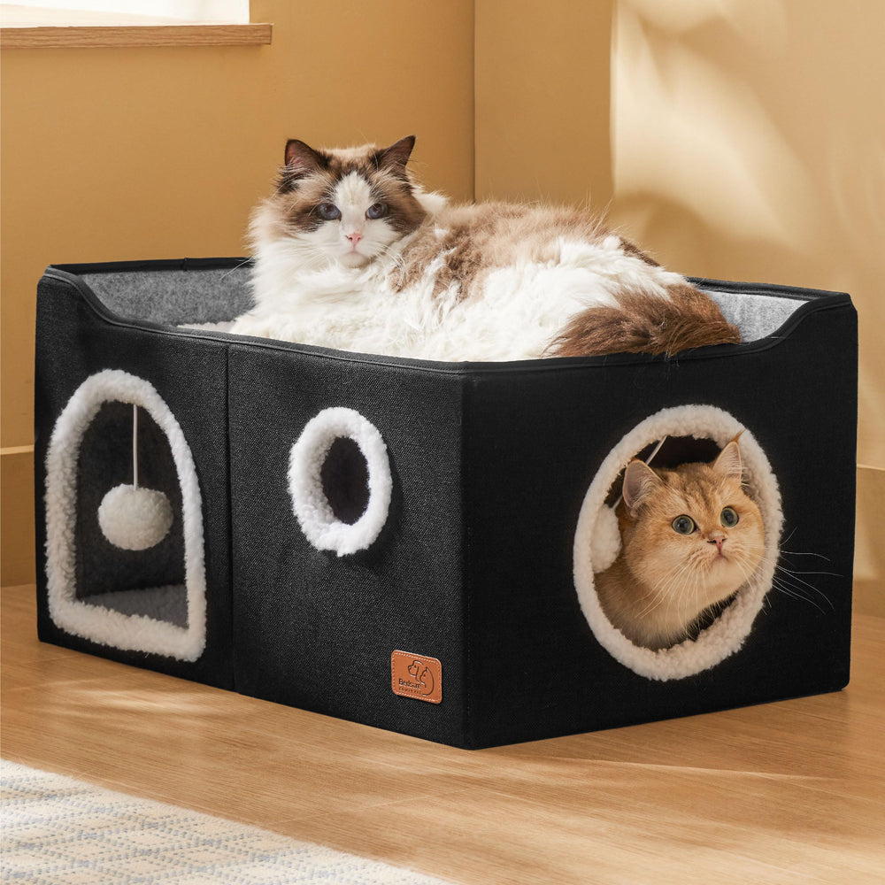 Bedsure casa cubo para gatos, cojines extraíbles lavables a máquina