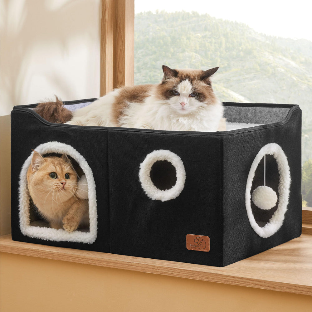 Bedsure casa cubo para gatos, dimensiones adecuadas para varios felinos