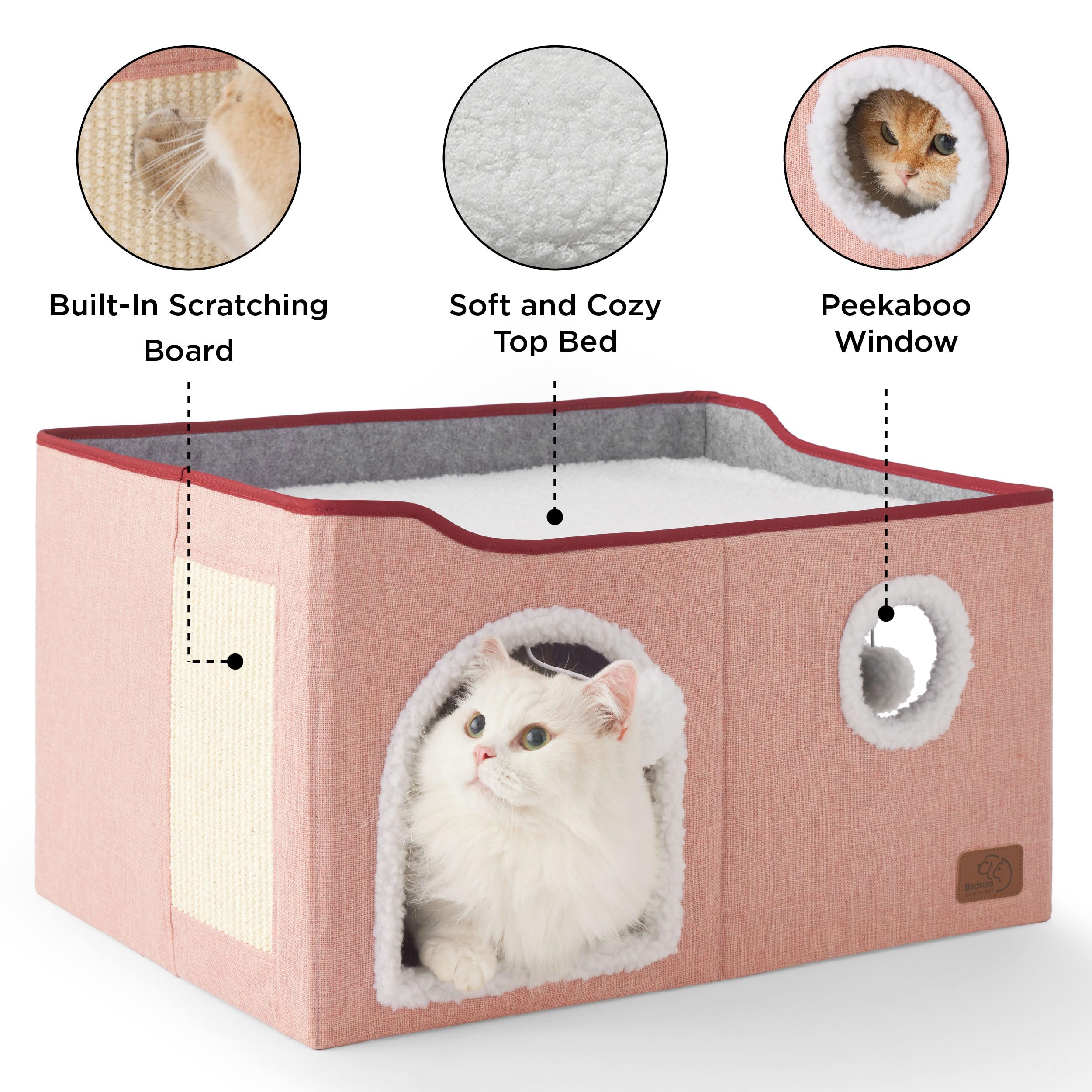 Bedsure casa gato rascador de sisal: cuidado de uñas incluido.