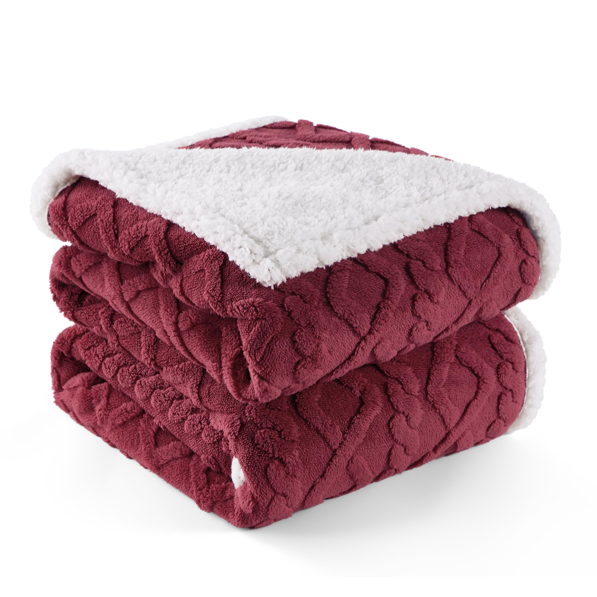 Bedsure cobija duradera con borde trenzado para uso diario
