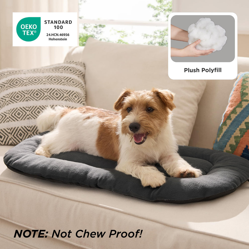 Bedsure cojín para perro relleno Polyfil, suavidad y apoyo.