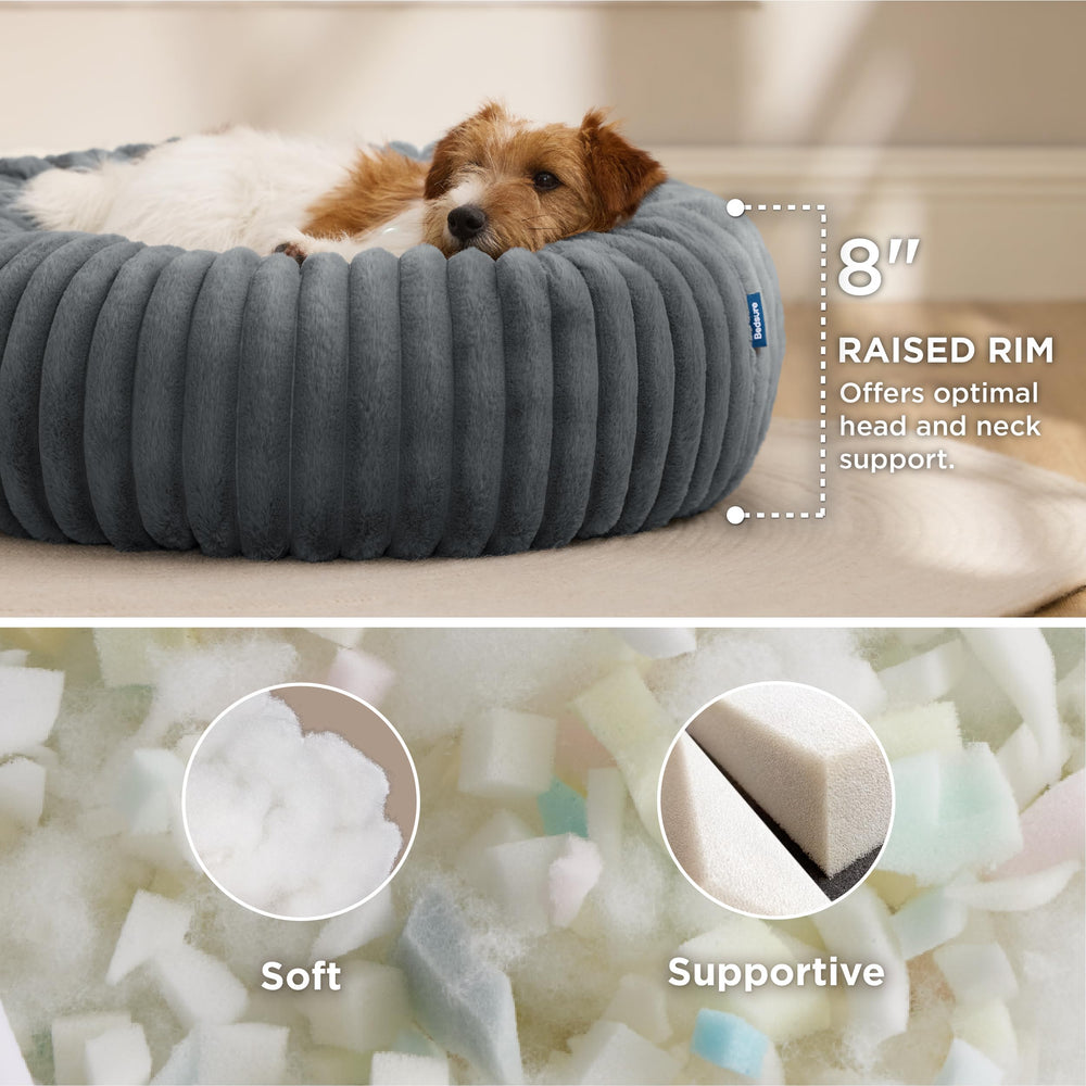 Bedsure cubierta desmontable lavable, facilita la limpieza de la cama para perros.