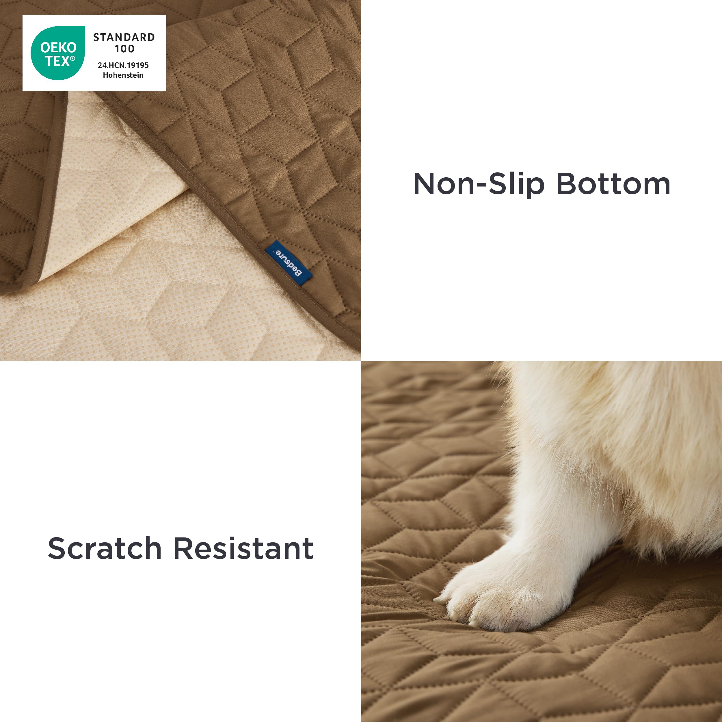 Bedsure cubierta lavable para mascotas facilita limpieza rápida y eficaz.